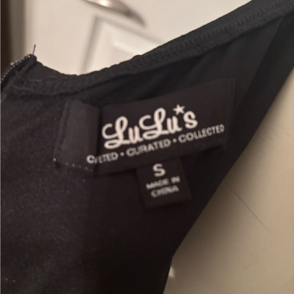 LuLus Good Deeds Black Lace-Up Dress S - Picture 11 of 11